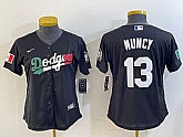 Women's Los Angeles Dodgers #13 Max Muncy Black Mexico 2020 World Series Cool Base Nike Jersey,baseball caps,new era cap wholesale,wholesale hats